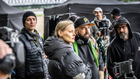 Plan zdjęciowy filmu „Całopalenie” Krzysztofa Zanussiego. Fot. Andrzej Goiński/Urząd Marszałkowski Województwa Kujawsko-Pomorskiego w Toruniu