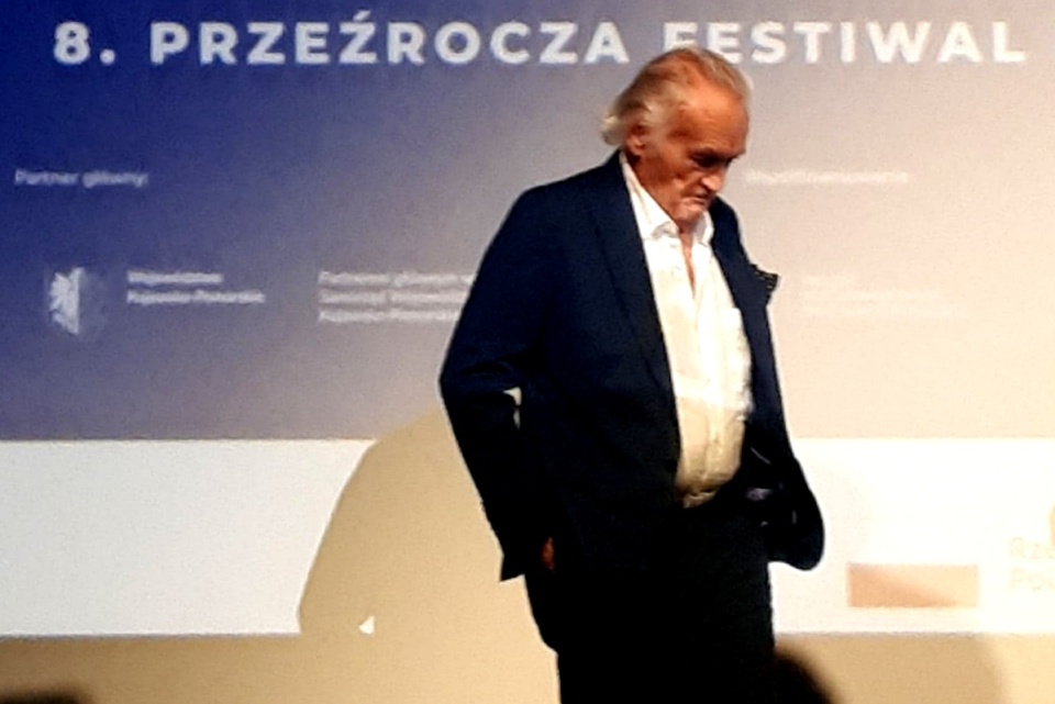 Reżyser Jerzy Skolimowski podczas Festiwalu Filmowego Przeźrocza. Fot. Bogumiła Wresiło/arch. PR PiK