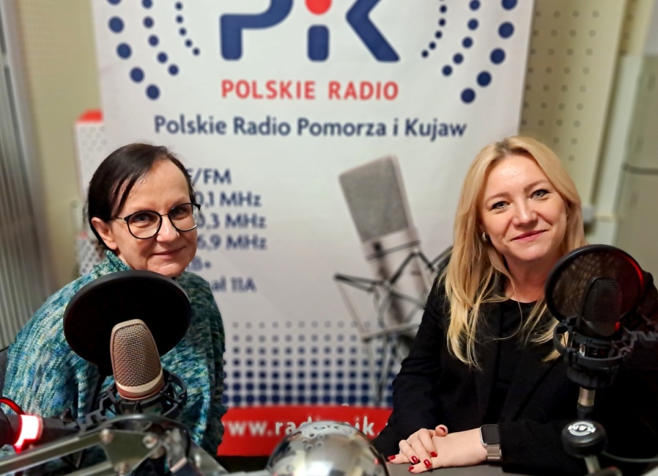 W studiu Polskiego Radia PiK pojawiły się dr Agnieszka Wysocka i dr Katarzyna Szewczyk. Fot. Magdalena Gill/PR PiK