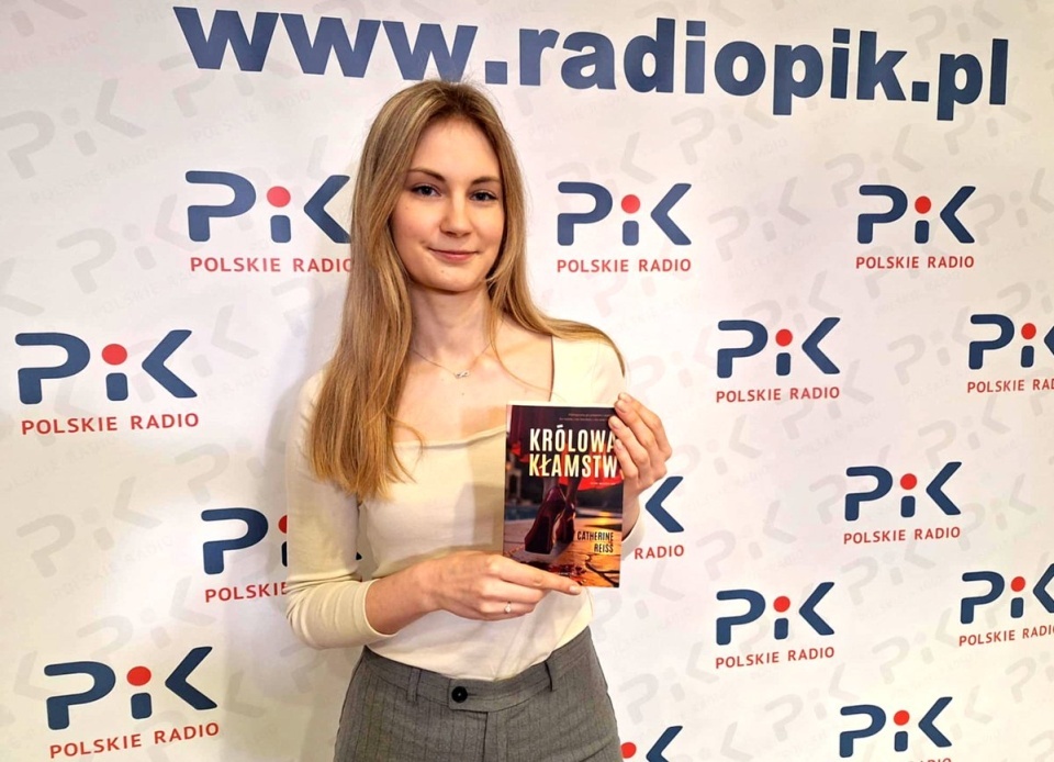 Catherine Reiss w studiu Polskiego Radia PiK. Fot. Bogumiła Wresiło/PR PiK