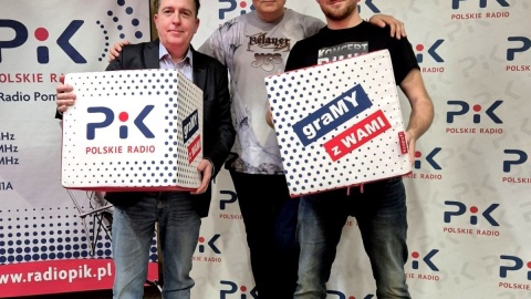 Jarosław Kuropatwiński i Tymon Czerwiński ze składu THE ECHOES PROJECT, z wizytą w Polskim Radiu PiK. Fot. Artur Nowak/PR PiK