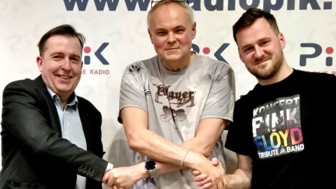 Jarosław Kuropatwiński i Tymon Czerwiński ze składu THE ECHOES PROJECT, z wizytą w Polskim Radiu PiK. Fot. Artur Nowak/PR PiK