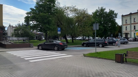 Mieszkańcy Golubia-Dobrzynia sprzeciwiają się planom wycinki drzew na Placu Tysiąclecia. Fot. Adriana Andrzejewska-Kuras