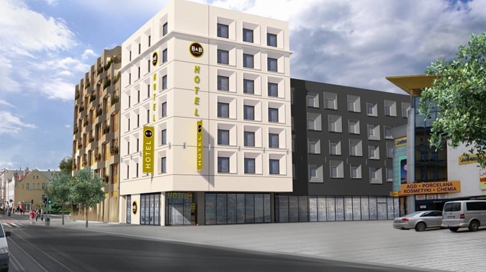 Wizualizacja hotelu, który stanąć ma u zbiegu ulic Śniadeckich i Gdańskiej w Bydgoszczy. Fot. nadesłane