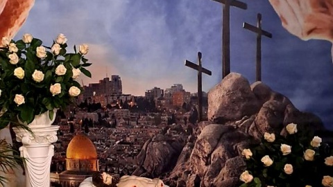 Grób Pański w kościele pw. Wniebowzięcia Najświętszej Maryi Panny w Radziejowie. Fot.Maria Eznarska/nadesłane