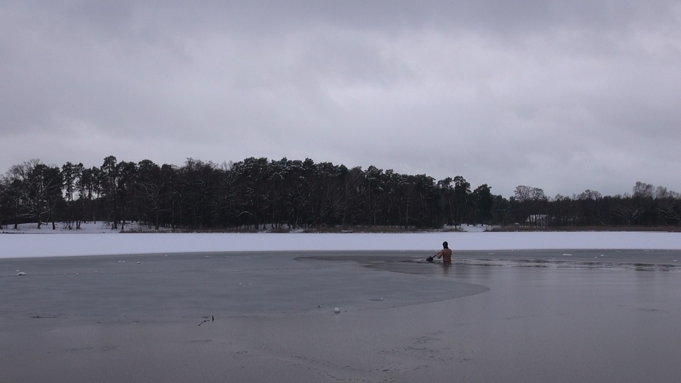 Morsowanie w jeziorze Jezuickim (jw)