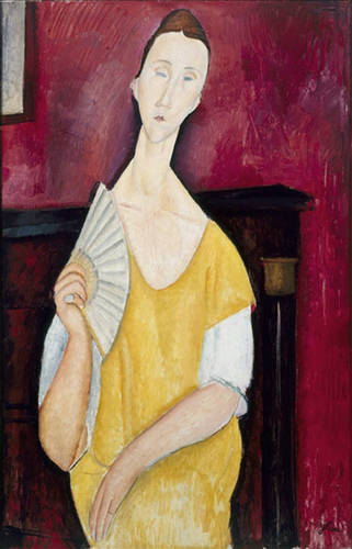 21 czerwca 2021 - Amadeo Modigliani - Kobieta z wachlarzem (Portret Luni Czechowskiej) - 1919