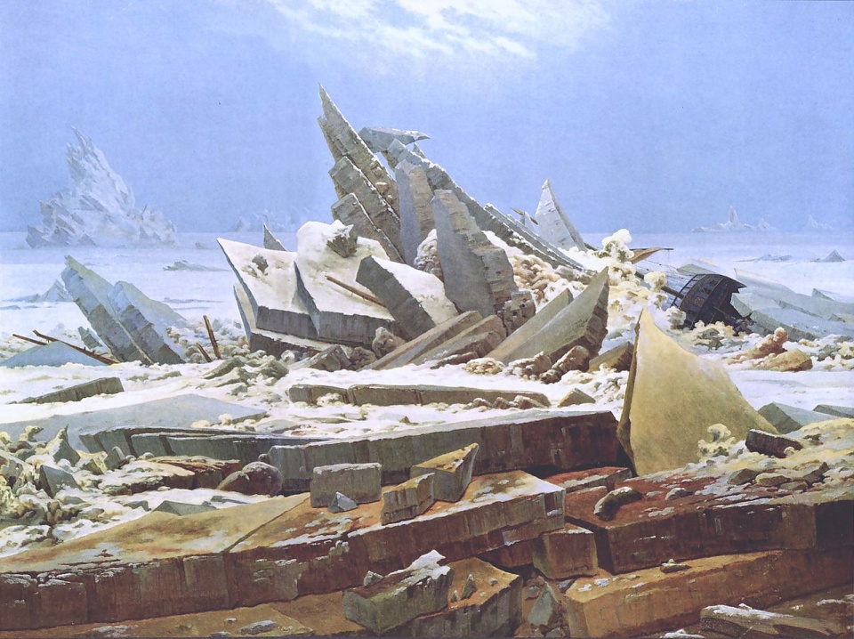 Caspar David Friedrich „Morze lodu” (1823-24) Fot. wikipedia
