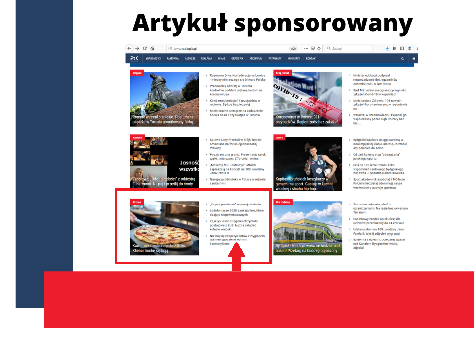 Artykuł sponsorowany na portalu www.radiopik.pl