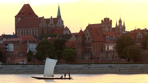Toruń o zachodzie Słońca. Fot. Marcin Karasiński