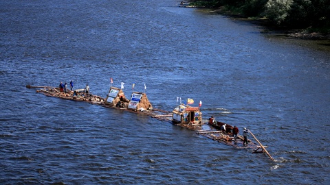 Flisacy z Ulanowa na wiśle w Toruniu w trakcie „Festiwalu Wisły 2016”. Fot. Marcin Karasiński 2016-001