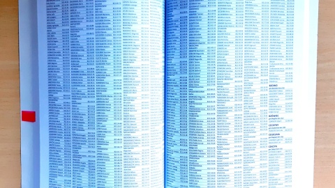 Uwaga na oszustów sprzedających fałszywe książki telefoniczne! Fot. Żaneta Walentyn/PR PiK