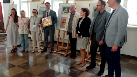 Uroczystość przekazania na licytację prac Franciszka Poniatowskiego. Fot. Michał Zaręba/PR PiK