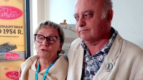 Małgorzata Mendelewska, prezes Autyzm Polska - Fundacja Pomocy Osobom Autystycznym oraz Hrabia Guillaume de Louvencourt. Fot. Michał Zaręba/arch. PR PiK