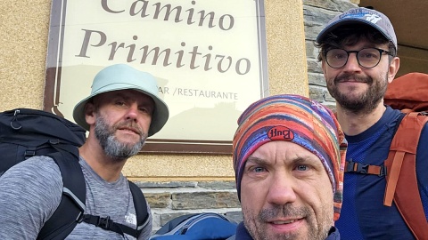 Bohaterowie reportażu pt. „Kilometry wgłąb siebie” - Jacek, Mateusz i Michał. Fot. nadesłane