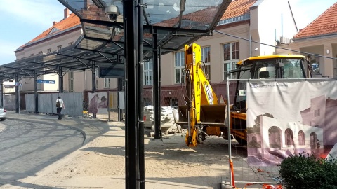 Opóźniają się pace przy gruntownej modernizacji dworca kolejowego Toruń Miasto. Fot. Michał Zaręba/PR PiK