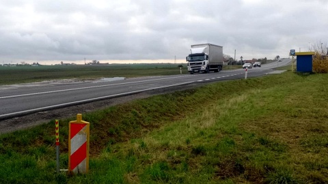 Mieszkańcy Rogówka pod Toruniem od lat apelują o budowę przejścia dla pieszych. Fot. Michał Zaręba/PR PiK