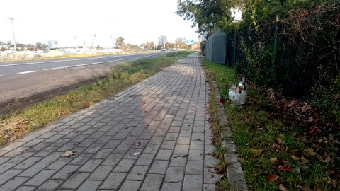 Na drodze krajowej przecinającej Rogówko, zginął 57-letni pieszy. Fot. Michał Zaręba/PR PiK