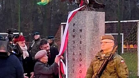 Uroczystość odsłonięcia Pomnika Powstańców Wielkopolskich w Szczepanowie, odbyła się w sobotę 27 grudnia br. Fot. nadesłane