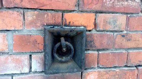 Ślady historii na murach dawnej pruskiej ujeżdżalni koni. Fot. Michał Zaręba/PR PiK