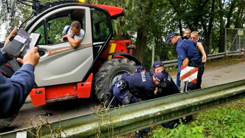 Podczas próby wyegzekwowania decyzji sądu doszło do przepychanki. Fot. Adriana Andrzejewska-Kuras/PR PiK