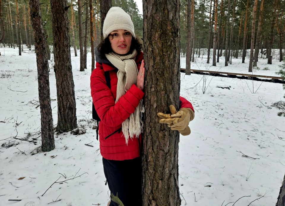 Przewodniczka kąpieli leśnych z Torunia - Agnieszka Kreft. Fot. Adriana Andrzejewska-Kuras/PR PiK