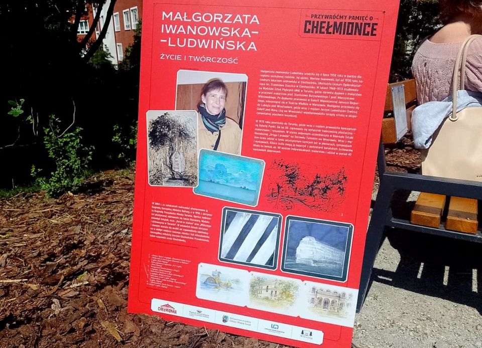 W Toruniu otwarto park kieszonkowy poświęcony Małgorzacie Iwanowskiej-Ludwińskiej. Fot. Michał Zaręba/arch. PR PiK