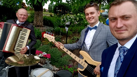 Sławomir Rewer z synami Jakubem i Wojciechem. Fot. archiwum rodzinne/nadesłane