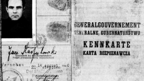 Karta rozpoznawcza Jana Kaszubowskiego. Fot. archiwum Instytutu Pamięci Narodowej