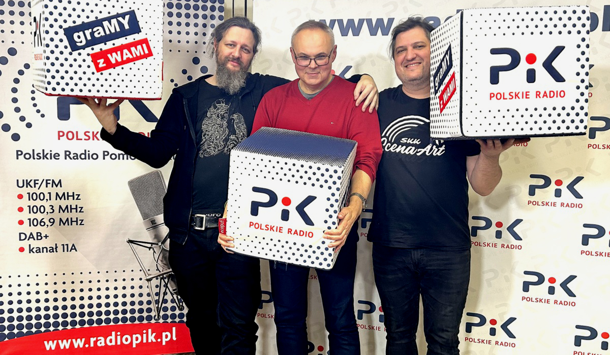 Piotr Grugel i Marek Habryn w studiu Polskiego Radia PiK. Fot. Jan Duks Piotr Grugel i Marek Habryn w studiu Polskiego Radia PiK. Fot. Jan Duks