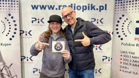 Siły perkusyjno-gitarowe zespołu NoNe w Polskim Radiu PiK. Fot. Iza Langner/PR PiK