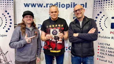 Siły perkusyjno-gitarowe zespołu NoNe w Polskim Radiu PiK. Fot. Iza Langner/PR PiK