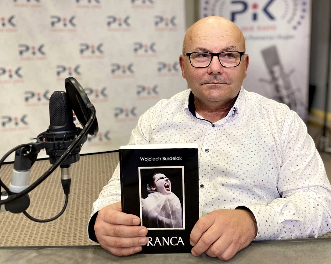 Wojciech Burdelak w Polskim Radiu PiK. Fot. Magda Jasińska