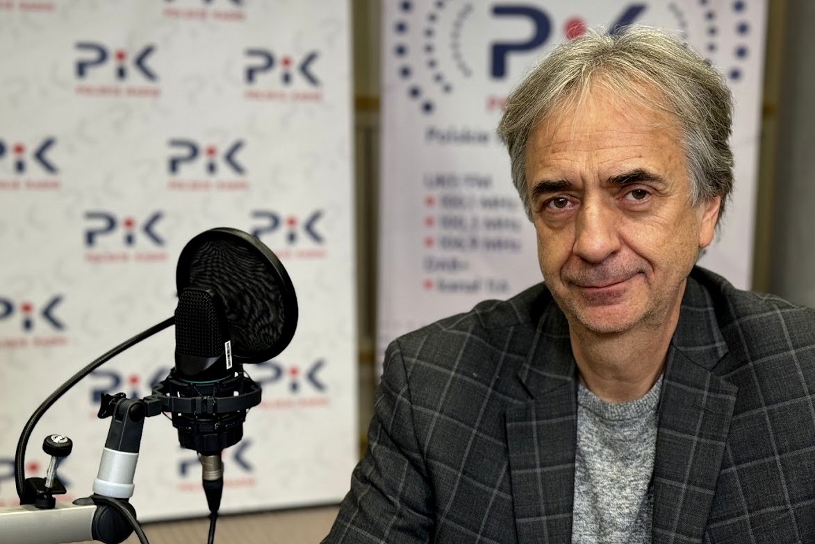 Maestro Mariusz Smolij w studiu Polskiego Radia PiK. Fot. Magda Jasińska Maestro Mariusz Smolij w studiu Polskiego Radia PiK. Fot. Magda Jasińska