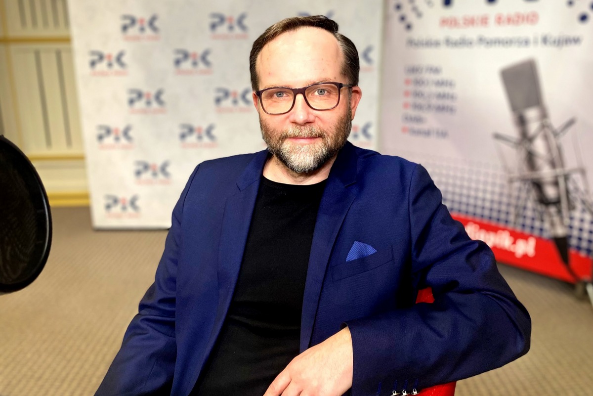 Krzysztod Herdzin w studiu Polskiego Radia PiK. Fot. Magda Jasińska Krzysztod Herdzin w studiu Polskiego Radia PiK. Fot. Magda Jasińska