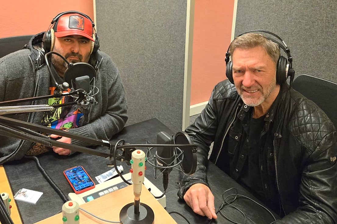 Adam „Asan” Asanow i Zbigniew „Dziadek” Moździerski z zespołu „Piersi”. Fot. Julita Górska