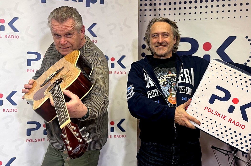 Dariusz Tokarzewski i Mariusz Matera w studiu Polskiego Radia PiK. Fot. Magda Jasińska/PR PiK