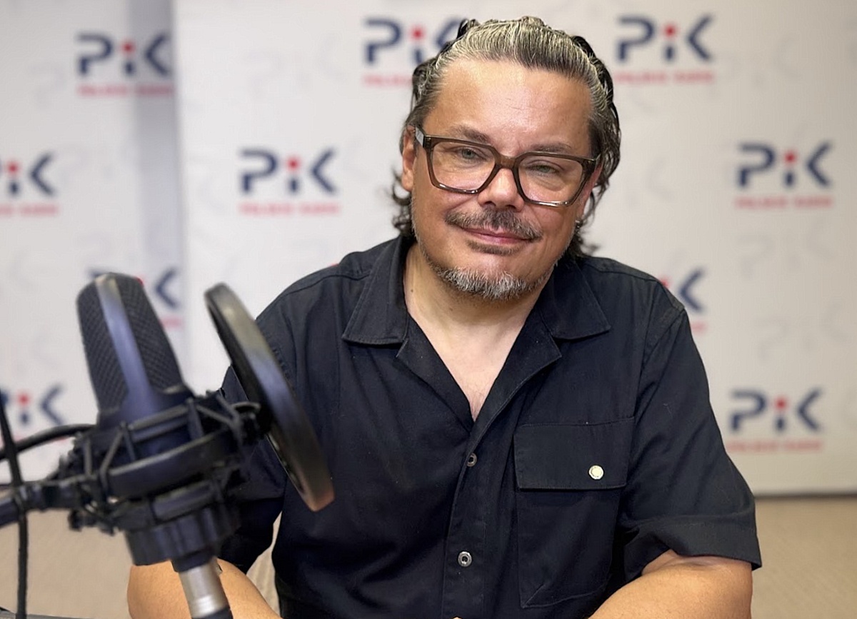  Mariusz Napierała w studiu Polskiego Radia PiK. Fot. Magda Jasińka/PR PiK