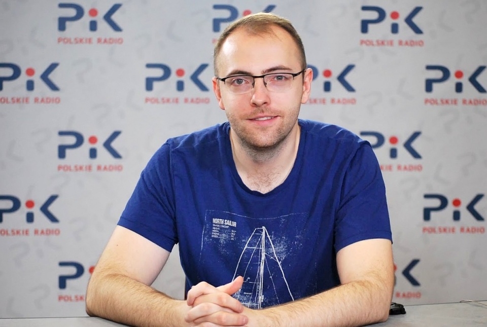 Sławomir Kowalewski w Polskim Radiu PiK. Fot. Magda Jasińska