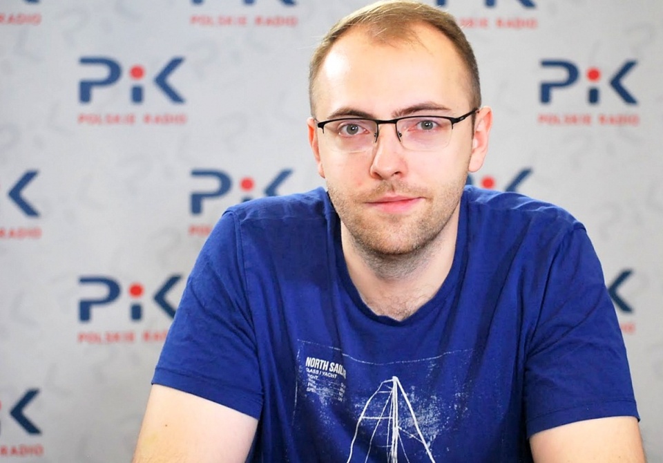 Sławomir Kowalewski w Polskim Radiu PiK. Fot. Magda Jasińska