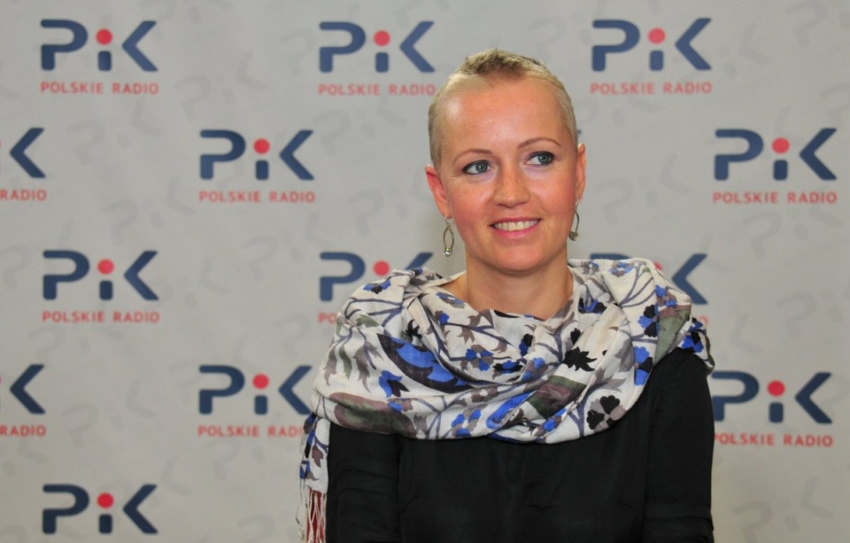 Hanna Leniec w Polskim Radiu PiK. Fot. Ireneusz Sanger