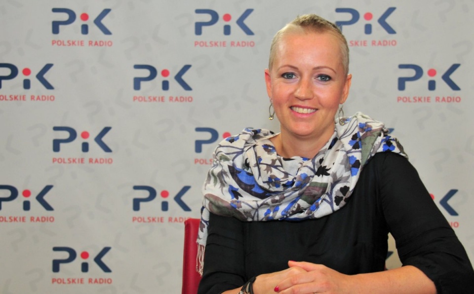 Hanna Leniec w Polskim Radiu PiK. Fot. Ireneusz Sanger