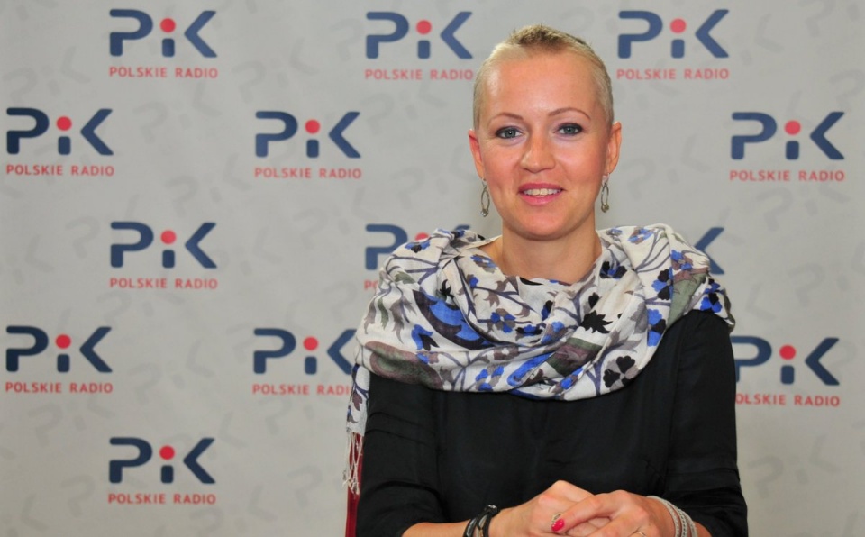 Hanna Leniec w Polskim Radiu PiK. Fot. Ireneusz Sanger