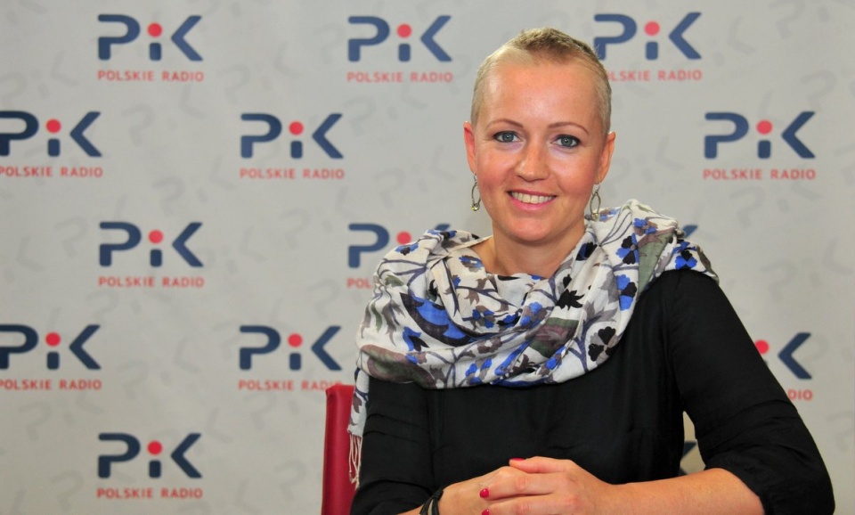 Hanna Leniec w Polskim Radiu PiK. Fot. Ireneusz Sanger