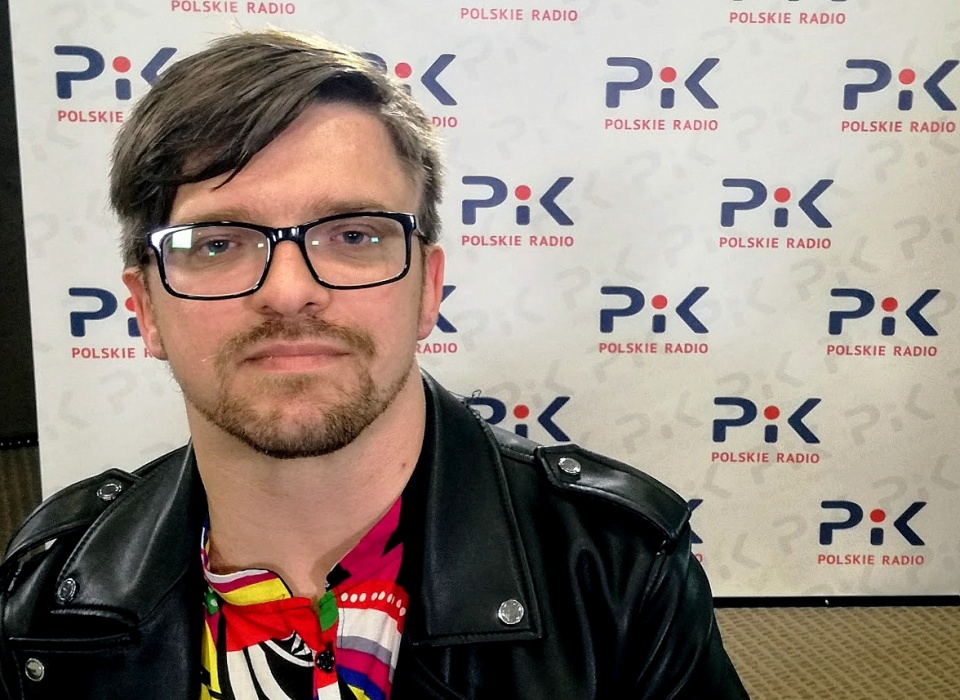 Tobiasz Staniszewski w Polskim Radiu PiK. Fot. Magda Jasińska