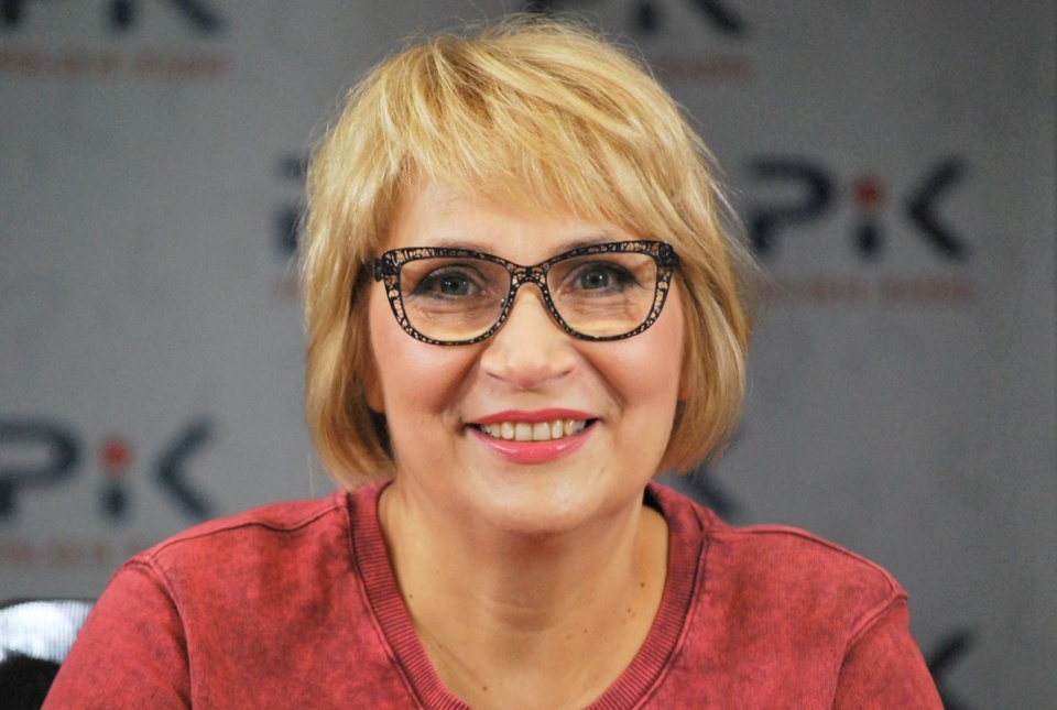 Joanna Zagdańska w Polskim Radiu PiK. Fot. Magda Jasińska