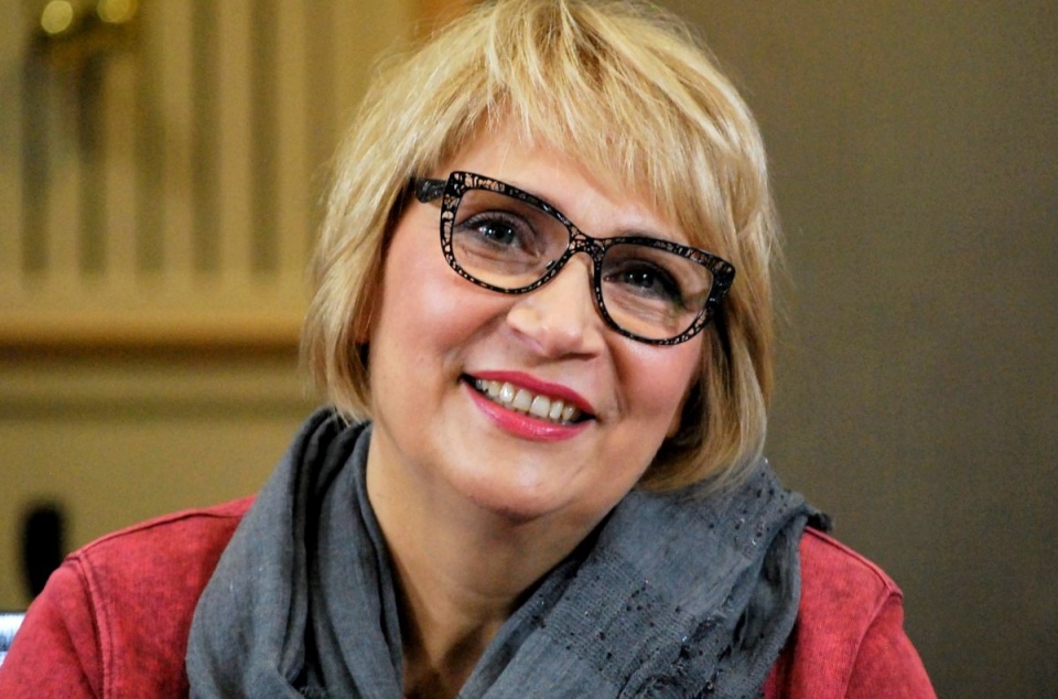 Joanna Zagdańska w Polskim Radiu PiK. Fot. Magda Jasińska