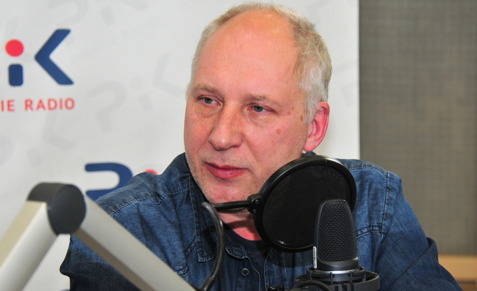 Kuba Sienkiewicz w Polskim Radiu PiK. Fot. Ireneusz Sanger