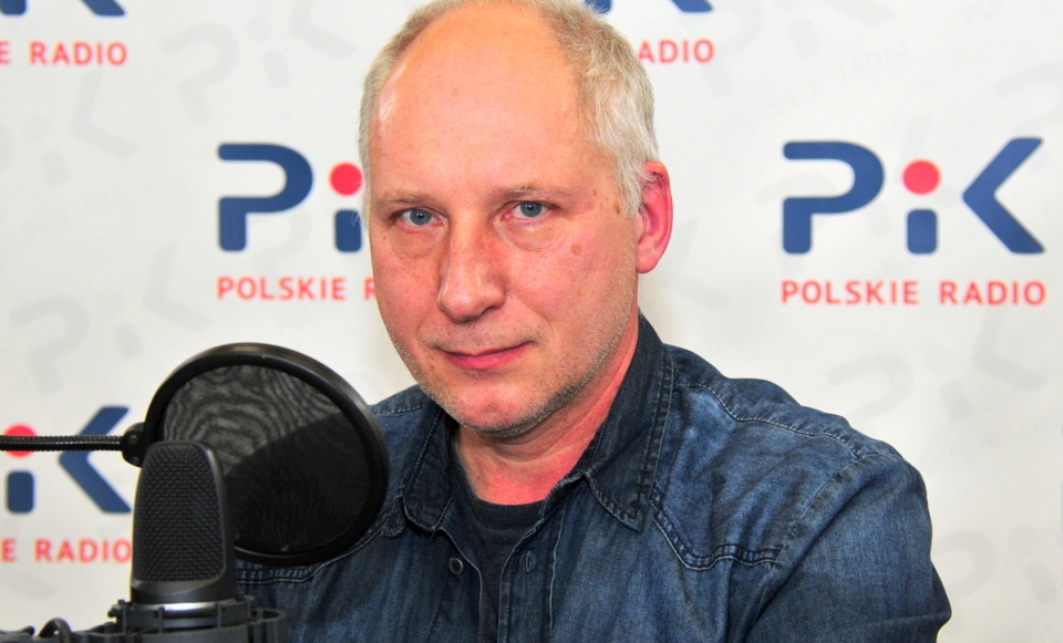 Kuba Sienkiewicz w Polskim Radiu PiK. Fot. Ireneusz Sanger