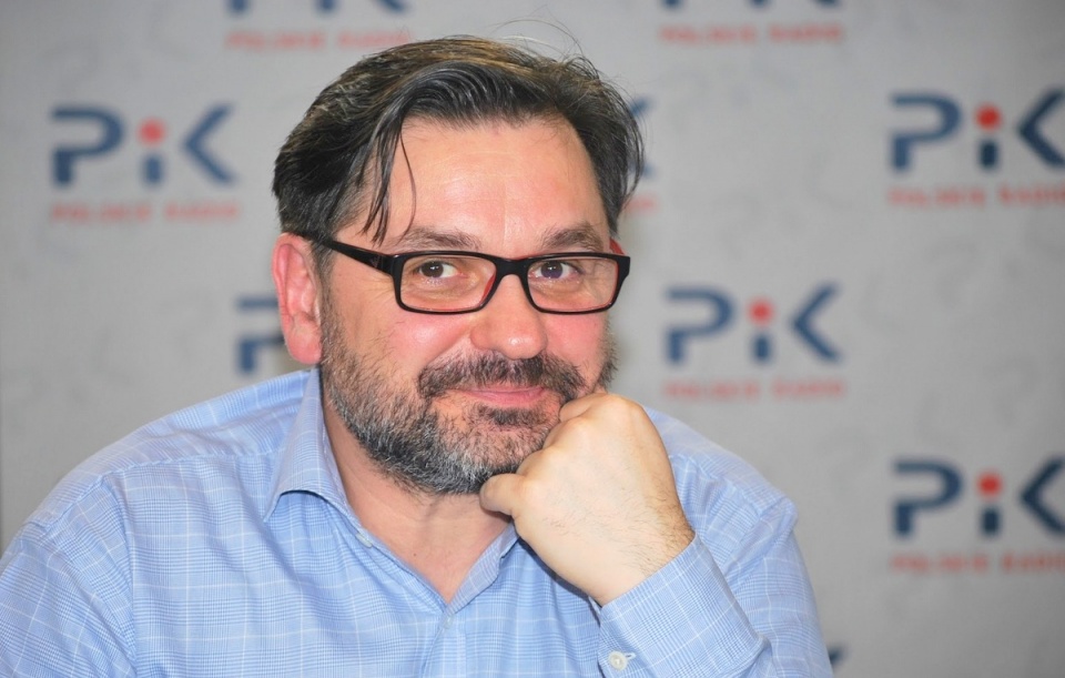 Sebastian Gonciarz w Polskim Radiu PiK. Fot. Magda Jasińska